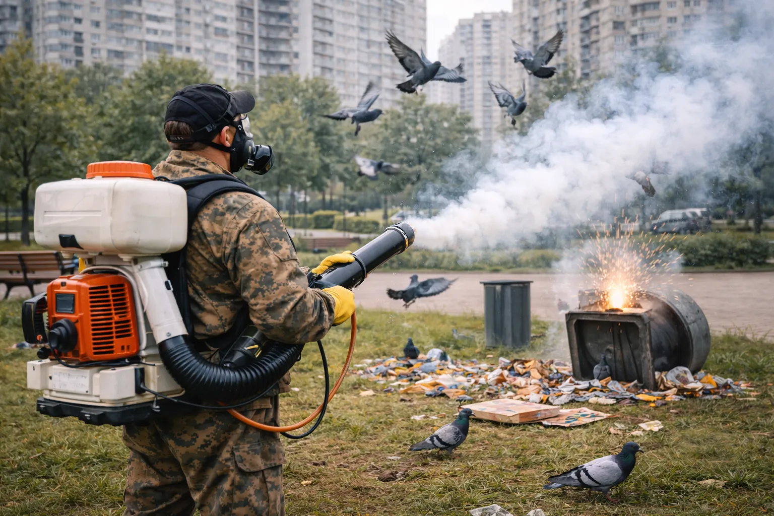 Борьба с птицами быстро